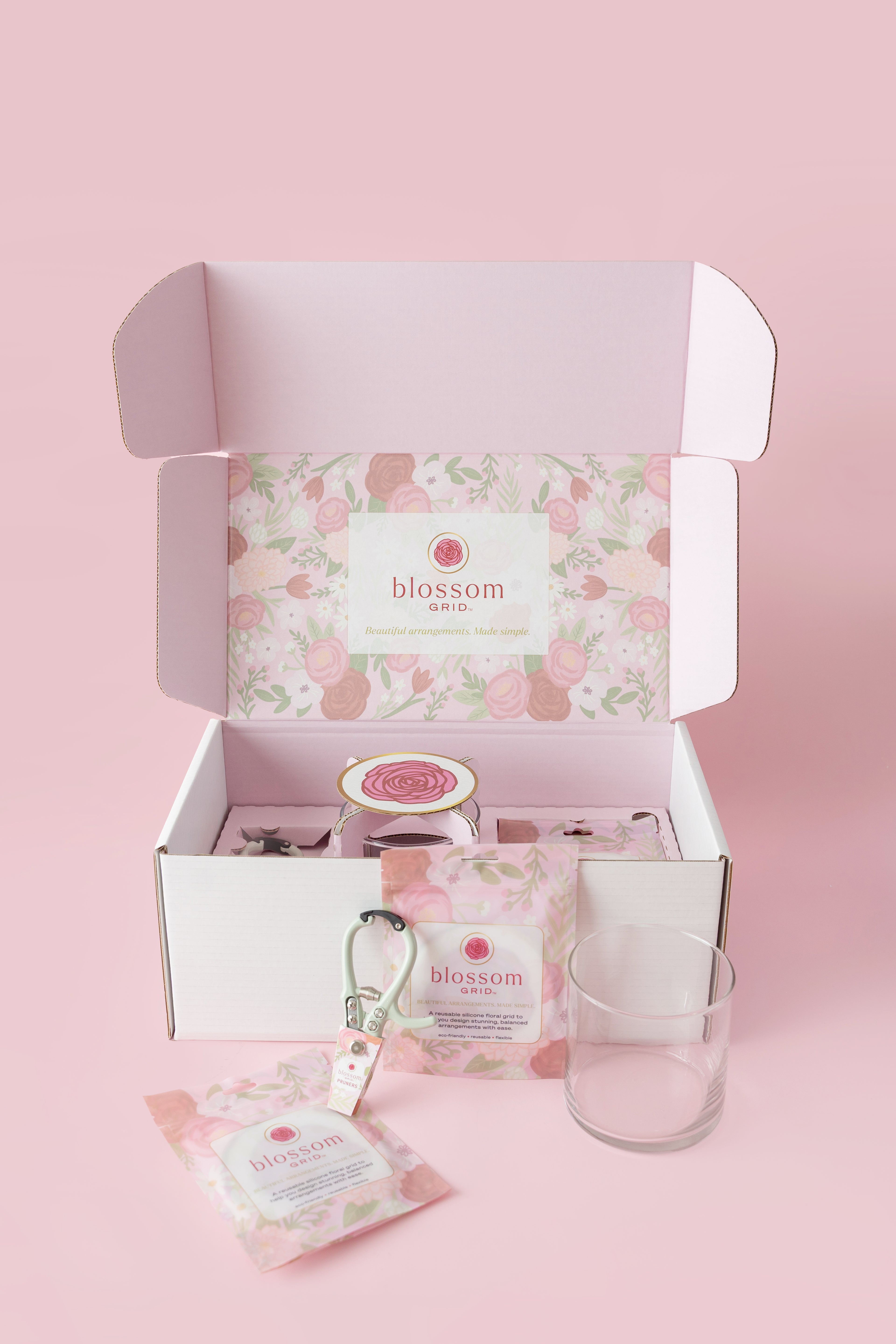 Blossom Grid™ Flower Arranging Kit - Complete Floral Gift Set